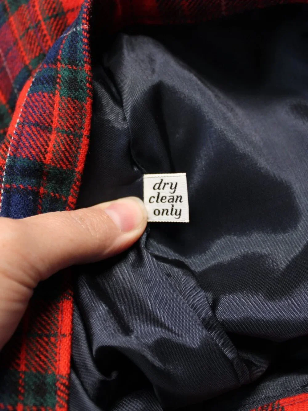 Pendleton 16 Red Plaid Tartan 100% Virgin Wool Midi Skirt Vintage Preppy Holiday